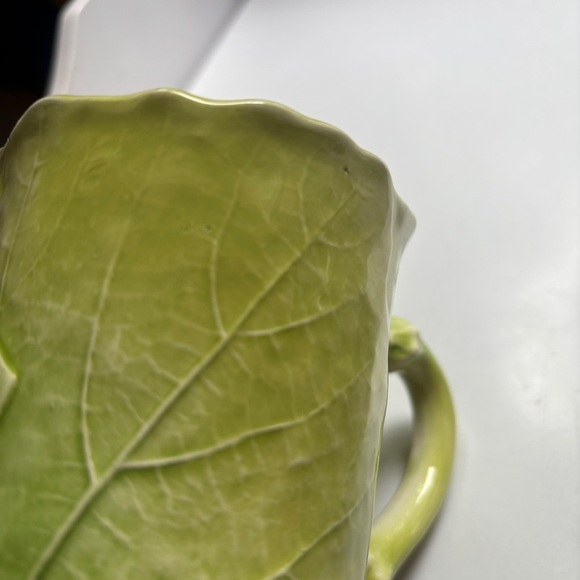 Vietri‎ Set of 4 Green Cabbage Mugs Vintage Made in Italy Hard to Find 9713 - Picture 9 of 13